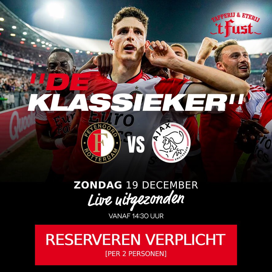 Feyenoord vs Ajax (zondag 19 december)